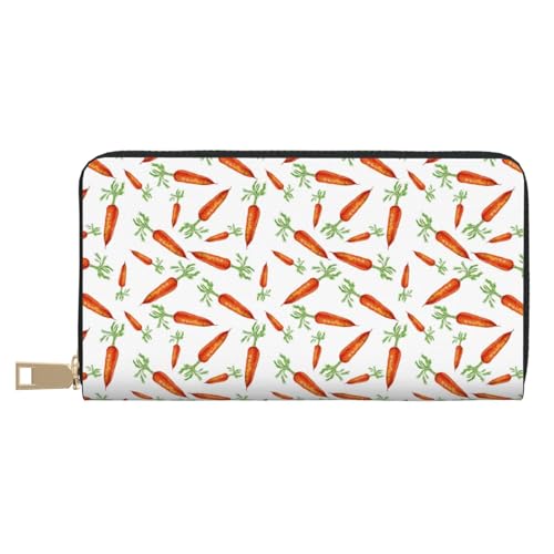 VOSERY Geldbörse Damen, Leder Bifold Multi Card Wallet Karotten Damen Lange Geldbörse Geldbörsen VOSERY Geldbörse Damen, Leder Bifold Multi Card Wallet Karotten Damen Lange Geldbörse Geldbörsen von VOSERY