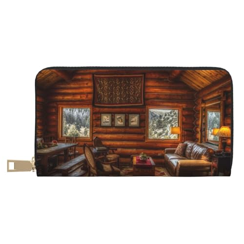 VOSERY Geldbörse Damen, Leder Bifold Multi Card Wallet Log Cabin Inside Damen Geldbörsen Lange Geldbörse VOSERY Geldbörse Damen, Leder Bifold Multi Card Wallet Log Cabin Inside Damen Geldbörsen Lange Geldbörse von VOSERY