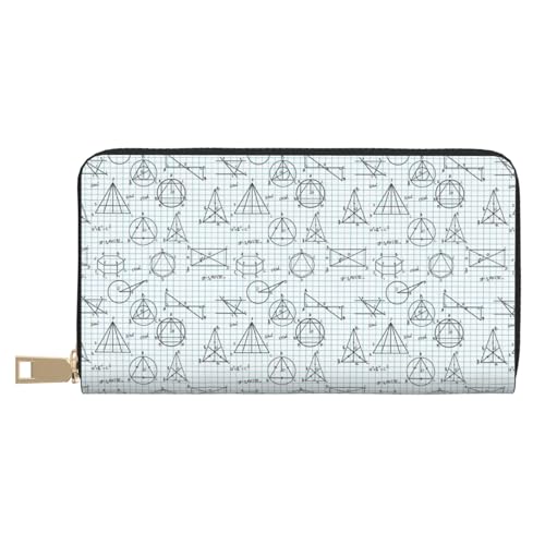 VOSERY Geldbörse Damen, Leder Bifold Multi Card Wallet Math Equation Print Damen Lange Geldbörse Geldbörsen VOSERY Geldbörse Damen, Leder Bifold Multi Card Wallet Math Equation Print Damen Lange Geldbörse Geldbörsen von VOSERY