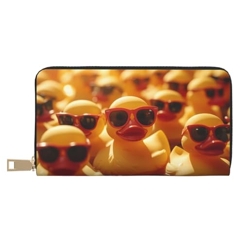 VOSERY Geldbörse Damen, Leder Bifold Multi Card Wallet Sonnenbrille Gelb Ente Damen Lange Geldbörse Geldbörsen VOSERY Geldbörse Damen, Leder Bifold Multi Card Wallet Sonnenbrille Gelb Ente Damen Lange Geldbörse Geldbörsen von VOSERY