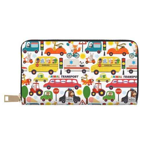 VOSERY Geldbörse Damen, Leder Bifold Multi Card Wallet Transport mit Tieren Damen Geldbörsen Lange Geldbörse VOSERY Geldbörse Damen, Leder Bifold Multi Card Wallet Transport mit Tieren Damen Geldbörsen Lange Geldbörse von VOSERY
