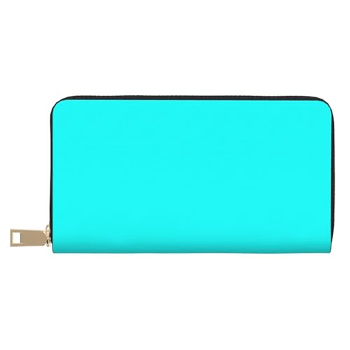 VOSERY Geldbörse Damen Leder Bifold Multi Card Wallet Aqua Damen Lange Geldbörse Geldbörsen VOSERY Geldbörse Damen Leder Bifold Multi Card Wallet Aqua Damen Lange Geldbörse Geldbörsen von VOSERY