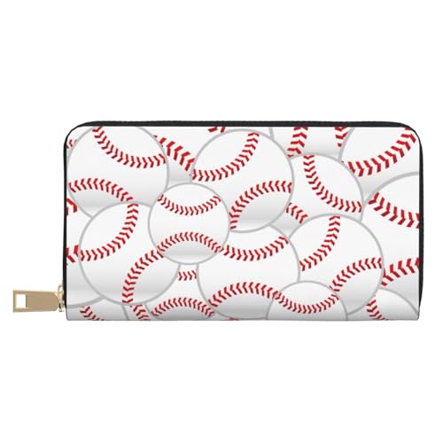 VOSERY Geldbörse Damen Leder Bifold Multi Card Wallet Baseballs Damen Geldbörsen Lange Geldbörse VOSERY Geldbörse Damen Leder Bifold Multi Card Wallet Baseballs Damen Geldbörsen Lange Geldbörse von VOSERY