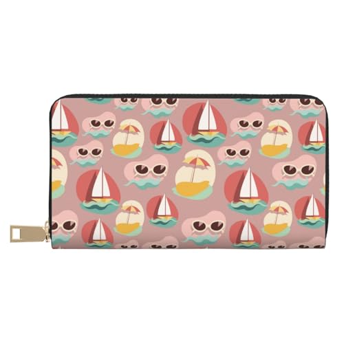 VOSERY Geldbörse Damen Leder Bifold Multi Card Wallet Brille Boot Damen Geldbörsen Lange Geldbörse VOSERY Geldbörse Damen Leder Bifold Multi Card Wallet Brille Boot Damen Geldbörsen Lange Geldbörse von VOSERY