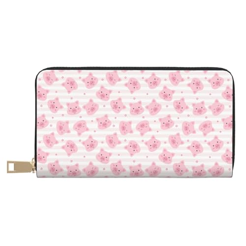 VOSERY Geldbörse Damen Leder Bifold Multi Card Wallet Cartoon Pig Damen Lange Geldbörse Geldbörsen VOSERY Geldbörse Damen Leder Bifold Multi Card Wallet Cartoon Pig Damen Lange Geldbörse Geldbörsen von VOSERY