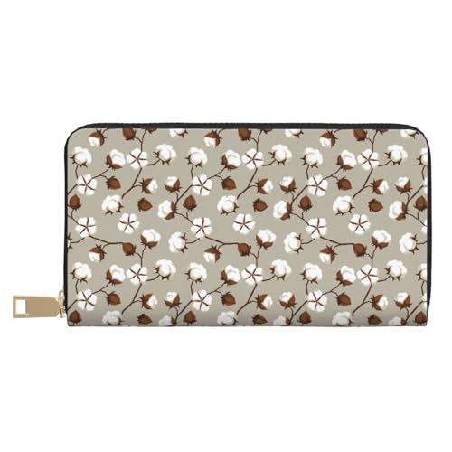 VOSERY Geldbörse Damen Leder Bifold Multi Card Wallet Cotton Tree Damen Lange Geldbörse Geldbörsen VOSERY Geldbörse Damen Leder Bifold Multi Card Wallet Cotton Tree Damen Lange Geldbörse Geldbörsen von VOSERY