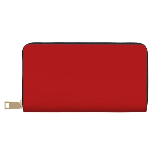 VOSERY Geldbörse Damen Leder Bifold Multi Card Wallet Dunkelrot Damen Lange Geldbörse Geldbörsen VOSERY Geldbörse Damen Leder Bifold Multi Card Wallet Dunkelrot Damen Lange Geldbörse Geldbörsen von VOSERY