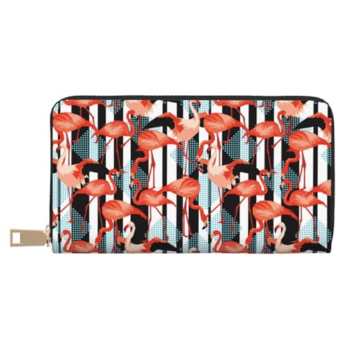 VOSERY Geldbörse Damen Leder Bifold Multi Card Wallet Flamingo_A Damen Geldbörsen Lange Geldbörse VOSERY Geldbörse Damen Leder Bifold Multi Card Wallet Flamingo_A Damen Geldbörsen Lange Geldbörse von VOSERY