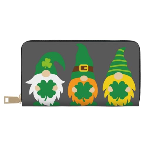 VOSERY Geldbörse Damen Leder Bifold Multi Card Wallet Frühling St. Patrick's Day Irish Gnomes Damen Geldbörsen Lange Geldbörse VOSERY Geldbörse Damen Leder Bifold Multi Card Wallet Frühling St. Patrick's Day Irish Gnomes Damen Geldbörsen Lange Geldbörse von VOSERY