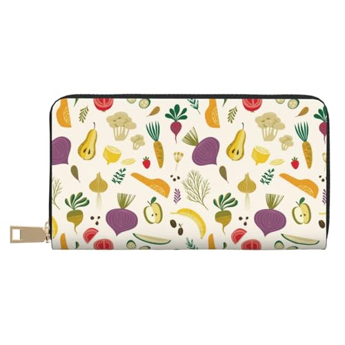 VOSERY Geldbörse Damen Leder Bifold Multi Card Wallet Gemüse Damen Geldbörsen Lange Geldbörse VOSERY Geldbörse Damen Leder Bifold Multi Card Wallet Gemüse Damen Geldbörsen Lange Geldbörse von VOSERY