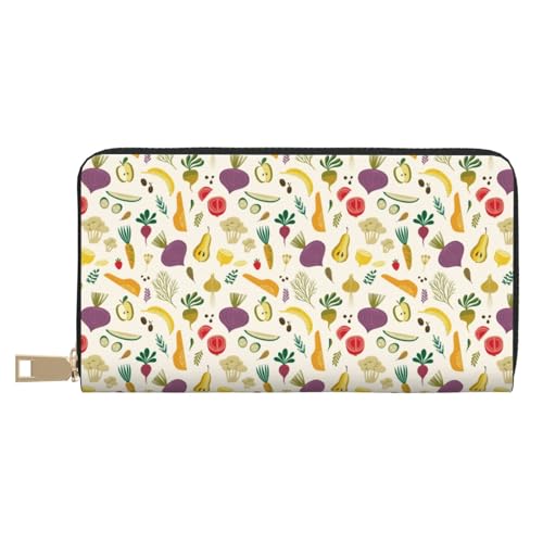 VOSERY Geldbörse Damen Leder Bifold Multi Card Wallet Gemüse Damen Lange Geldbörse Geldbörsen VOSERY Geldbörse Damen Leder Bifold Multi Card Wallet Gemüse Damen Lange Geldbörse Geldbörsen von VOSERY