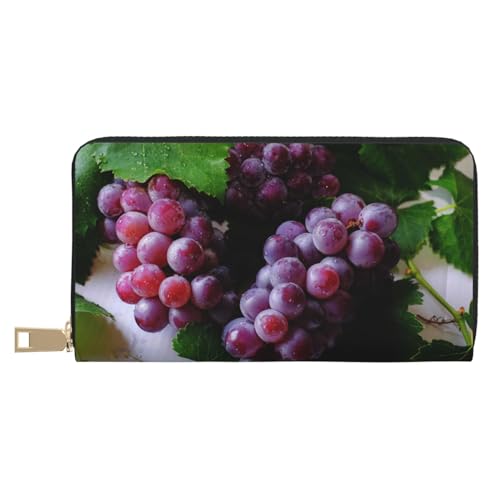 VOSERY Geldbörse Damen Leder Bifold Multi Card Wallet Grape Damen Geldbörsen Lange Geldbörse VOSERY Geldbörse Damen Leder Bifold Multi Card Wallet Grape Damen Geldbörsen Lange Geldbörse von VOSERY
