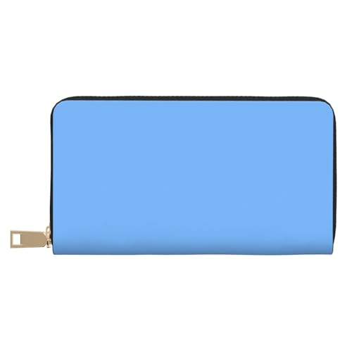 VOSERY Geldbörse Damen Leder Bifold Multi Card Wallet Hellblau Damen Lange Geldbörse Geldbörsen VOSERY Geldbörse Damen Leder Bifold Multi Card Wallet Hellblau Damen Lange Geldbörse Geldbörsen von VOSERY