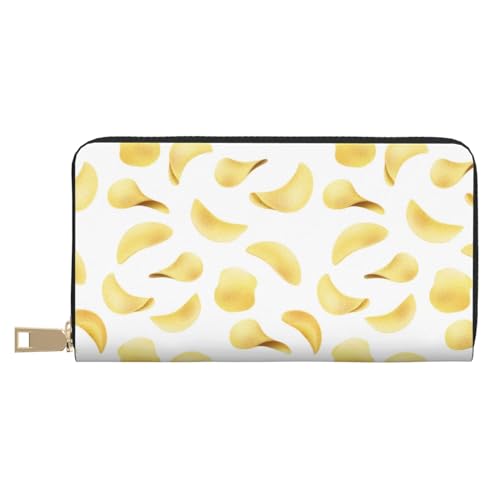 VOSERY Geldbörse Damen Leder Bifold Multi Card Wallet Kartoffelchips Damen Geldbörsen Lange Geldbörse VOSERY Geldbörse Damen Leder Bifold Multi Card Wallet Kartoffelchips Damen Geldbörsen Lange Geldbörse von VOSERY