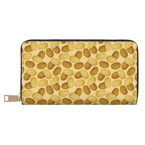VOSERY Geldbörse Damen Leder Bifold Multi Card Wallet Kartoffeldruck Damen Lange Geldbörse Geldbörsen VOSERY Geldbörse Damen Leder Bifold Multi Card Wallet Kartoffeldruck Damen Lange Geldbörse Geldbörsen von VOSERY