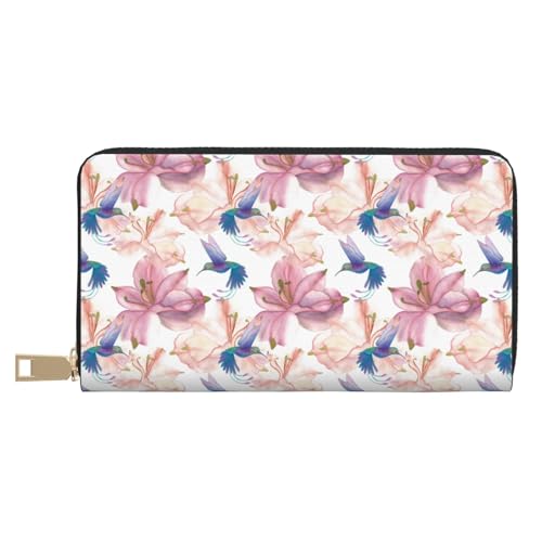 VOSERY Geldbörse Damen Leder Bifold Multi Card Wallet Kolibri No.J92 Damen Lange Geldbörse Geldbörsen VOSERY Geldbörse Damen Leder Bifold Multi Card Wallet Kolibri No.J92 Damen Lange Geldbörse Geldbörsen von VOSERY