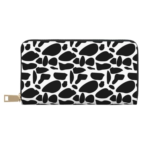 VOSERY Geldbörse Damen Leder Bifold Multi Card Wallet Kuhdruck Damen Lange Geldbörse Geldbörsen VOSERY Geldbörse Damen Leder Bifold Multi Card Wallet Kuhdruck Damen Lange Geldbörse Geldbörsen von VOSERY