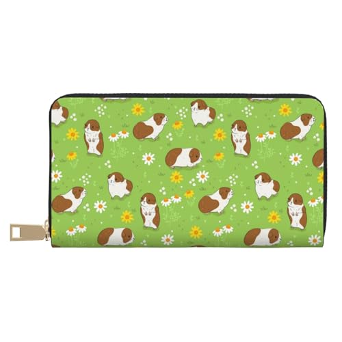 VOSERY Geldbörse Damen Leder Bifold Multi Card Wallet Meerschweinchen Damen Geldbörsen Lange Geldbörse VOSERY Geldbörse Damen Leder Bifold Multi Card Wallet Meerschweinchen Damen Geldbörsen Lange Geldbörse von VOSERY