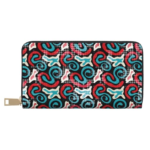 VOSERY Geldbörse Damen Leder Bifold Multi Card Wallet Muster Damen Geldbörsen Lange Geldbörse VOSERY Geldbörse Damen Leder Bifold Multi Card Wallet Muster Damen Geldbörsen Lange Geldbörse von VOSERY