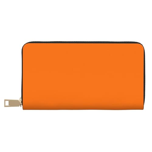 VOSERY Geldbörse Damen Leder Bifold Multi Card Wallet Orange Damen Lange Geldbörse Geldbörsen VOSERY Geldbörse Damen Leder Bifold Multi Card Wallet Orange Damen Lange Geldbörse Geldbörsen von VOSERY