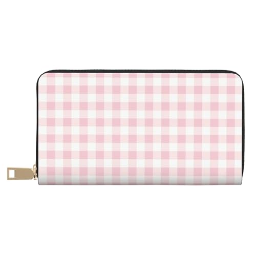 VOSERY Geldbörse Damen Leder Bifold Multi Card Wallet Pink Checkboard A Damen Lange Geldbörse Geldbörsen VOSERY Geldbörse Damen Leder Bifold Multi Card Wallet Pink Checkboard A Damen Lange Geldbörse Geldbörsen von VOSERY