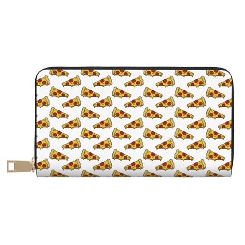 VOSERY Geldbörse Damen Leder Bifold Multi Card Wallet Pizza Damen Lange Geldbörse Geldbörsen VOSERY Geldbörse Damen Leder Bifold Multi Card Wallet Pizza Damen Lange Geldbörse Geldbörsen von VOSERY