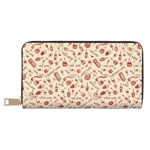 VOSERY Geldbörse Damen Leder Bifold Multi Card Wallet Rotwein Damen Geldbörsen Lange Geldbörse VOSERY Geldbörse Damen Leder Bifold Multi Card Wallet Rotwein Damen Geldbörsen Lange Geldbörse von VOSERY
