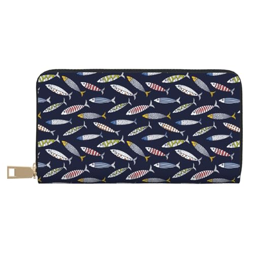 VOSERY Geldbörse Damen Leder Bifold Multi Card Wallet Sardine Damen Lange Geldbörse Geldbörsen VOSERY Geldbörse Damen Leder Bifold Multi Card Wallet Sardine Damen Lange Geldbörse Geldbörsen von VOSERY