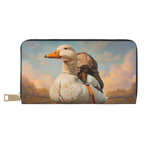 VOSERY Geldbörse Damen Leder Bifold Multi Card Wallet Wandern Ente Damen Lange Geldbörse Geldbörsen VOSERY Geldbörse Damen Leder Bifold Multi Card Wallet Wandern Ente Damen Lange Geldbörse Geldbörsen von VOSERY