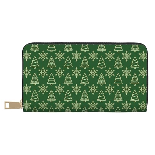 VOSERY Geldbörse Damen Leder Bifold Multi Card Wallet Weihnachten (2) Damen Geldbörsen Lange Geldbörse von VOSERY