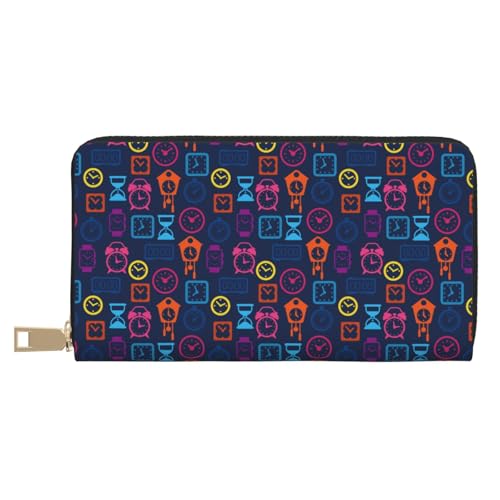 VOSERY Geldbörse für Damen, Leder, Bifold Multi Card, Farbuhr, lange Geldbörse für Damen VOSERY Geldbörse für Damen, Leder, Bifold Multi Card, Farbuhr, lange Geldbörse für Damen von VOSERY