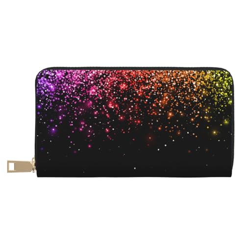 VOSERY Geldbörse für Damen, Leder, Bifold Multi Card Geldbörse, bunt funkelnde Damengeldbörse, lange Geldbörse VOSERY Geldbörse für Damen, Leder, Bifold Multi Card Geldbörse, bunt funkelnde Damengeldbörse, lange Geldbörse von VOSERY