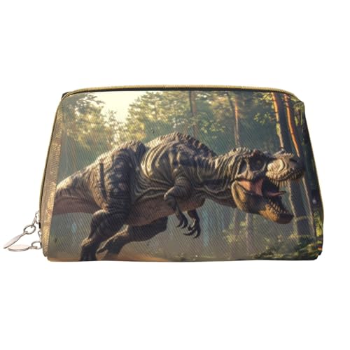 VOSERY Make-up-Tasche, Kosmetiktasche, Reise-Kulturbeutel für Damen, Dschungel-Dinosaurier-Make-up-Tasche, große Kapazität, Make-up-Tasche, Organizer, niedliche Make-up-Tasche, wasserdichte von VOSERY