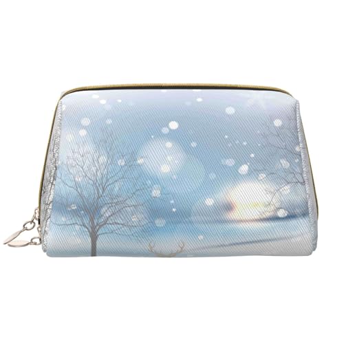 VOSERY Make-up-Tasche, Kosmetiktasche, Reise-Kulturbeutel für Damen, Weihnachts-Hirsch-Make-up-Tasche, große Kapazität, Make-up-Tasche, Organizer, niedliche Make-up-Tasche, wasserdichte von VOSERY