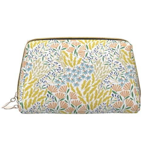 VOSERY Make-up-Tasche, Kosmetiktasche, Reise-Kulturbeutel für Damen, große Kapazität, Make-up-Tasche, Organizer, Boho-Make-up-Tasche, niedliche Make-up-Tasche, wasserdichte Leder-Make-up-Tasche von VOSERY