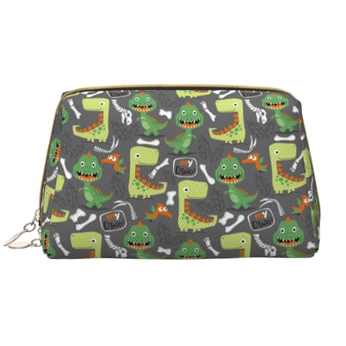 VOSERY Make-up-Tasche, Kosmetiktasche, Reise-Kulturbeutel für Damen, große Kapazität, Make-up-Tasche, Organizer, Cartoon-Dinosaurier (2) Make-up-Tasche, niedliche Make-up-Tasche, wasserdichte von VOSERY