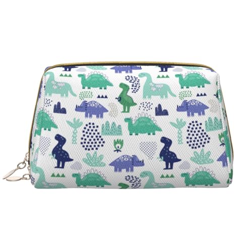 VOSERY Make-up-Tasche, Kosmetiktasche, Reise-Kulturbeutel für Damen, große Kapazität, Make-up-Tasche, Organizer, Dinosaurier-Druck, D-Make-up-Tasche, niedliche Make-up-Tasche, wasserdichte von VOSERY