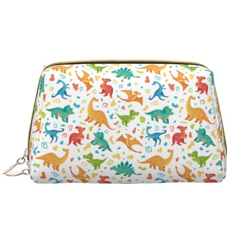 VOSERY Make-up-Tasche, Kosmetiktasche, Reise-Kulturbeutel für Damen, große Kapazität, Make-up-Tasche, Organizer, Dinosaurier-Druck, G-Make-up-Tasche, niedliche Make-up-Tasche, wasserdichte von VOSERY
