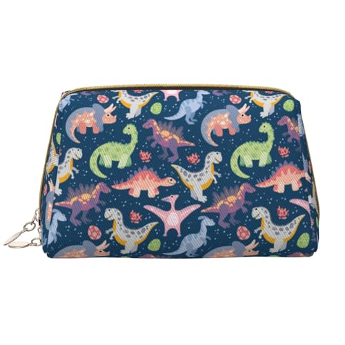VOSERY Make-up-Tasche, Kosmetiktasche, Reise-Kulturbeutel für Damen, große Kapazität, Make-up-Tasche, Organizer, Dinosaurier-Druck, M-Make-up-Tasche, niedliche Make-up-Tasche, wasserdichte von VOSERY