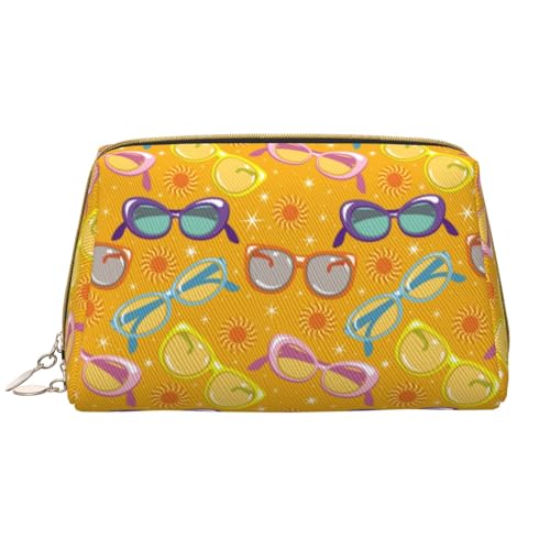 VOSERY Make-up-Tasche, Kosmetiktasche, Reise-Kulturbeutel für Damen, große Kapazität, Make-up-Tasche, Organizer, Sonnenbrille, gelbe Make-up-Tasche, niedliche Make-up-Tasche, wasserdichte VOSERY Make-up-Tasche, Kosmetiktasche, Reise-Kulturbeutel für Damen, große Kapazität, Make-up-Tasche, Organizer, Sonnenbrille, gelbe Make-up-Tasche, niedliche Make-up-Tasche, wasserdichte von VOSERY