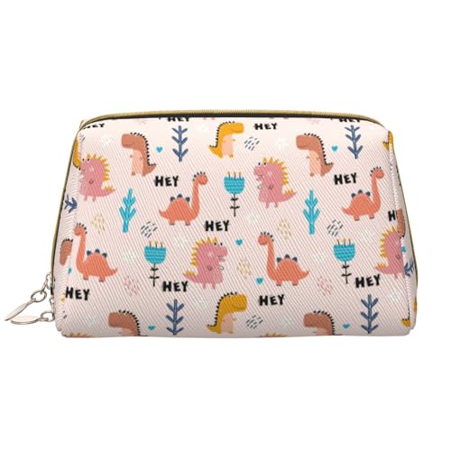 VOSERY Make-up-Tasche, Kosmetiktasche, Reise-Kulturbeutel für Damen, große Kapazität, Make-up-Tasche, Organizer, bunte Dinosaurier-Make-up-Tasche, niedliche Make-up-Tasche, wasserdichte von VOSERY
