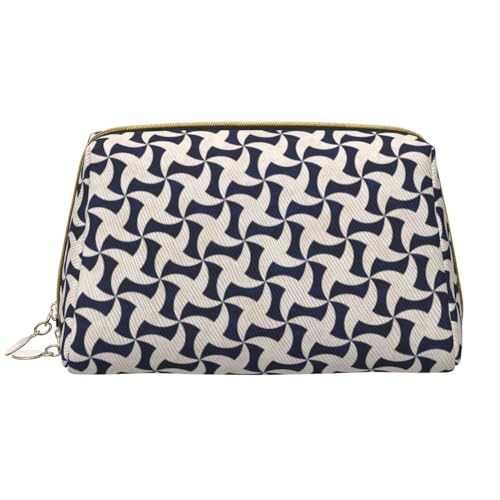 VOSERY Make-up-Tasche, Kosmetiktasche, Reise-Kulturbeutel für Damen, große Kapazität, Make-up-Tasche, Organizer, marineblau, abstrakte geometrische Make-up-Tasche, niedliche Make-up-Tasche VOSERY Make-up-Tasche, Kosmetiktasche, Reise-Kulturbeutel für Damen, große Kapazität, Make-up-Tasche, Organizer, marineblau, abstrakte geometrische Make-up-Tasche, niedliche Make-up-Tasche von VOSERY