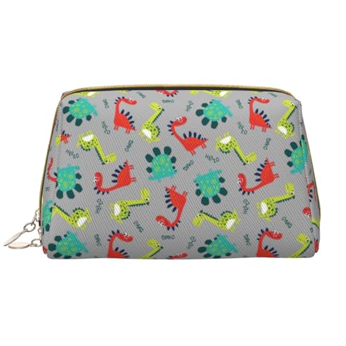 VOSERY Make-up-Tasche, Kosmetiktasche, Reise-Kulturbeutel für Damen, große Kapazität, Make-up-Tasche, Organizer, niedliche Dinosaurier-Make-up-Tasche, niedliche Make-up-Tasche, wasserdichte von VOSERY