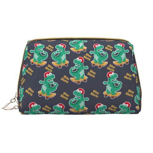 VOSERY Make-up-Tasche, Kosmetiktasche, Reise-Kulturbeutel für Damen, große Kapazität, Make-up-Tasche, Organizer, niedliche Dinosaurier-Make-up-Tasche, niedliche Make-up-Tasche, wasserdichte von VOSERY