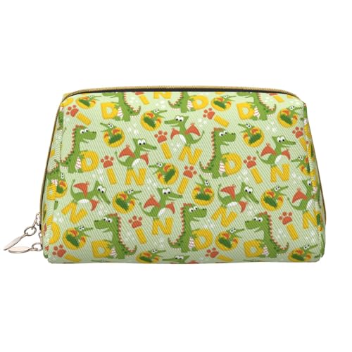 VOSERY Make-up-Tasche, Kosmetiktasche, Reise-Kulturbeutel für Damen, große Kapazität, Make-up-Tasche, Organizer, niedliche Dinosaurier-Make-up-Tasche, niedliche Make-up-Tasche, wasserdichte von VOSERY