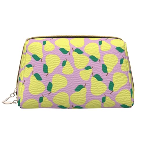 VOSERY Make-up-Tasche, Kosmetiktasche, Reise-Kulturbeutel für Damen, große Kapazität, Make-up-Tasche, Organizer, niedliche Make-up-Tasche, wasserdicht, Leder, lila von VOSERY