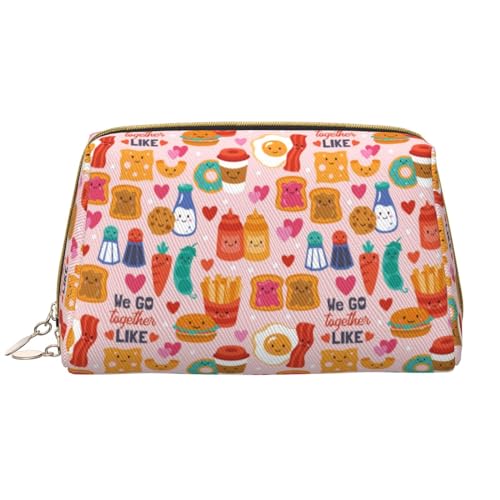 VOSERY Make-up-Tasche, Kosmetiktasche, Reise-Kulturbeutel für Damen, große Kapazität, Make-up-Tasche, Organizer, niedliche Make-up-Tasche, wasserdicht, Leder von VOSERY