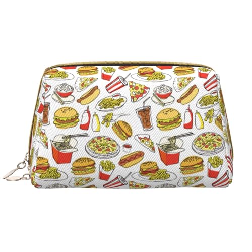 VOSERY Make-up-Tasche, Kosmetiktasche, Reise-Kulturbeutel für Damen, große Kapazität, Make-up-Tasche, Organizer, niedliche Make-up-Tasche, wasserdicht, Leder von VOSERY