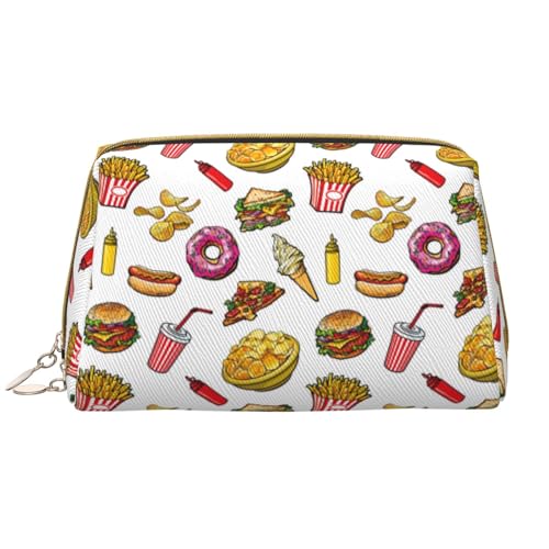 VOSERY Make-up-Tasche, Kosmetiktasche, Reise-Kulturbeutel für Damen, große Kapazität, Make-up-Tasche, Organizer, niedliche Make-up-Tasche, wasserdicht, Leder von VOSERY