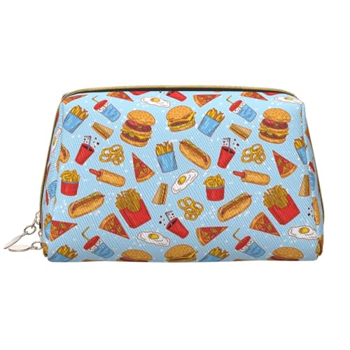 VOSERY Make-up-Tasche, Kosmetiktasche, Reise-Kulturbeutel für Damen, große Kapazität, Make-up-Tasche, Organizer, niedliche Make-up-Tasche, wasserdicht, Leder von VOSERY